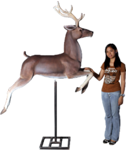 Alternative view of FLYING REINDEER ON BASE JR 120067B