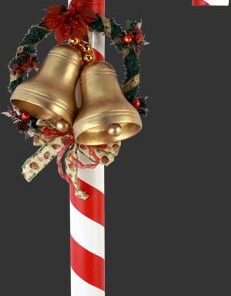 Alternative view of CANDY CANE WITH DECORATIONS JR 160701WD