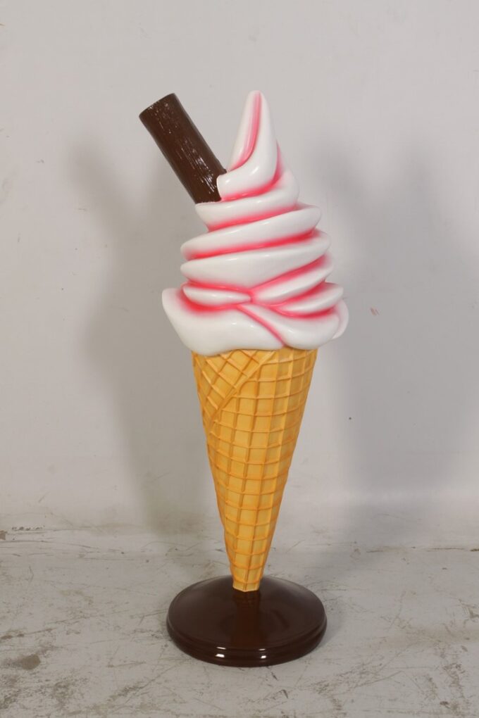 PLAIN - WHIPPY ICE CREAM STANDING 4FT WITH FLAKE JR 0045 - Image 4