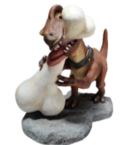 DINO DOG WITH BONE JR C-260