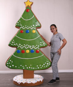 GINGERBREAD CHRISTMAS TREE JR 240217